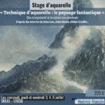 Stage “Technique d’aquarelle : le paysage fantastique » X Noémie Mangin – du 03/07 au 05/07