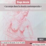 Stage “Le corps dans le dessin contemporain” X Jean-Philippe Escafre – du 13/07 au 14/07