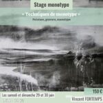 Stage «Technique du monotype » X Vincent Fortemps – du 29/06 au 30/06