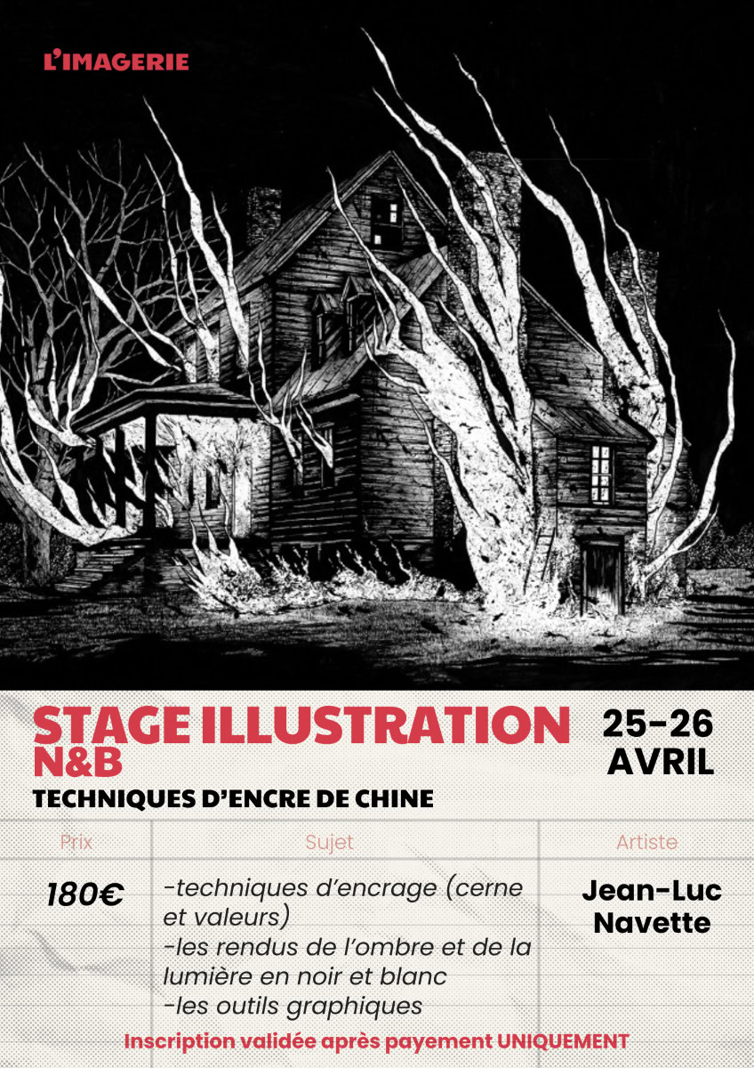 Stage illustration à l'encre avec Jean-Luc Navette