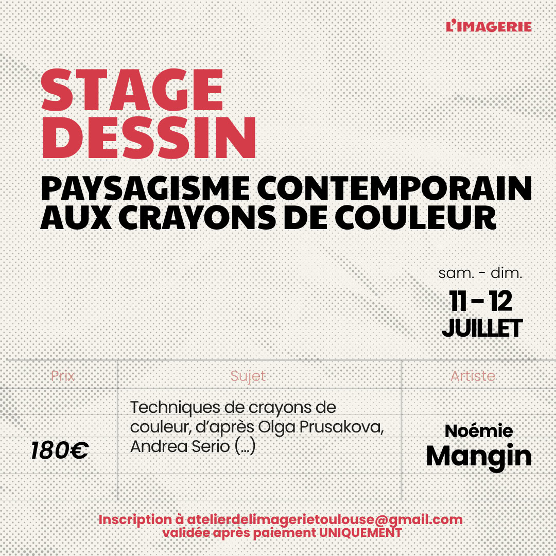 Stage Dessin : Paysagisme contemporain aux crayons de couleur